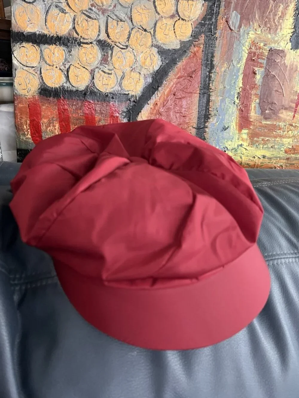 Newsboy Cap Solid Eggplant Purple Red Italy Hat Fall Trends